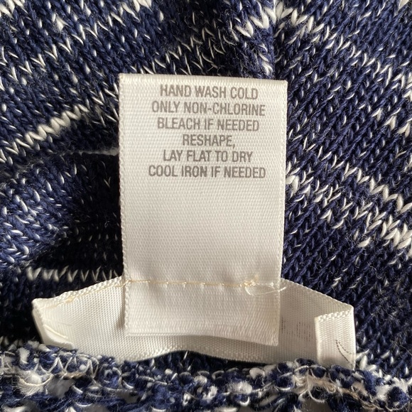 Lot: Tickled Teal Striped Cardigan & Dress Barn Cowl Neck Knit Sweater sz LG EUC - Picture 15 of 15